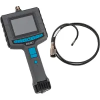 Hazet HD-videoscopieapparaat 4812-11/5FS, set bestaande uit 5 delen (grijs, SD-kaart 32 GB, frontcamera en zijcamera)