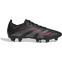 Adidas Predator League IJzeren-Nop Voetbalschoenen (SG) Zwart Grijs Rood