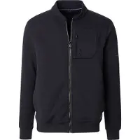 Casa Moda Casual Regular Fit Sweatjacket blauw, Effen