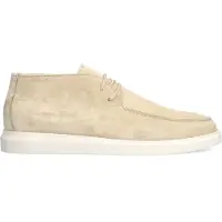 Manfield Beige suède veterboots | Maat 45