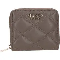 GUESS Portemonnee Tamsin Small Zip Around Wallet Dark Taupe Bruine