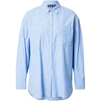Pieces Blouse 'MELIA' lichtblauw / wit