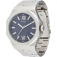 GUESS Analoog horloge 'Emperor' marine / zilver