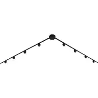 QAZQA Modern railsysteem met 8 zwarte spots 1-fase - Magnetic Zagaye