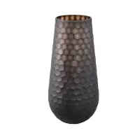 Ptmd Vaas Eboney - 19x19x39 cm - Glas - Bruin