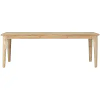 DTP Home Dining table Forte rectangular,76x225x90 cm, teakwood natural (Naturel, 225x90x76cm)