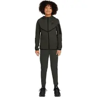 Nike Tech Fleece Sportswear Trainingspak Kids Donkergroen Zwart