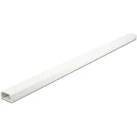 DeLOCK Kunststof kabelgoot met cover en zelfklevende plakstrip - 100 x 2,6 cm / wit