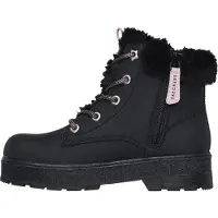 SKECHERS STREET GLITZ Meisjes Veterschoenen - Zwart / Rose Gold