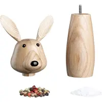 Leonardo Kruidenmolen Cucina Bunny, 25 cm, Pepermolen + zoutmolen, Bruin