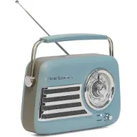 Madison Draagbare Radio Freesound VR40 Vintage Mat Blauw