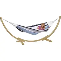 Amazonas Hangmat Apollo Set marine -Eenpersoons hangmat met standaard