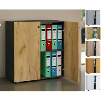 Vdd Archiefkast opbergkast Vandol mini lichtbruin beuken kleur 74 cm hoog