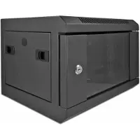 DeLOCK 10″ Network Cabinet with glass door 4U black