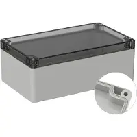 TRU COMPONENTS TC-9065484 Outdoorbehuizing 200 x 120 x 75 Polycarbonaat Grijs-wit (RAL 7035) 1 stuk(s)