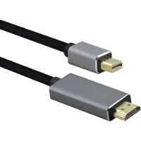 Helos Anschlusskabel, mini DisplayPort St./HDMI St., PREMIUM 4K, 3,0m, schwarz mini DisplayPort Stecker/HD
