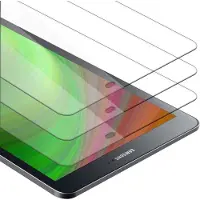 Cadorabo 3x Screenprotector geschikt voor Samsung Galaxy Tab S2 (9.7 Zoll) in KRISTALHELDER - Getemperd Pantser Film (Tempered) Display beschermend glas in 9H hardheid met 3D Touch