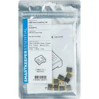 Smartkeeper UL03P1YL USB-A-poortslot Set van 10 stuks Geel Zonder sleutel