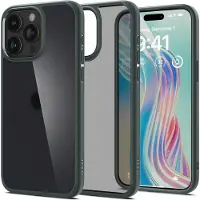 Spigen Ultra Hybrid iPhone 15 Pro Max Hoesje Frost Groen