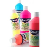 Creall Fluor - plakkaatverf (blacklight) wit 250ml