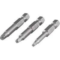 Wolfcraft - Schroevendraaierbitset - Bit - Solid safety - vierkant - driedelig - 1266000