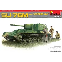 Mini art SU-76M met/Bemanning Speciale Editie