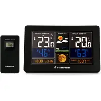 Buienradar 3-in-1 Wi-Fi weerstation met een draadloze buitensensor en app