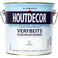 Hermadix Houtdecor Dekkend Wit 619 2,5 LTR