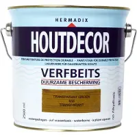 Hermadix Houtdecor verfbeits Groen transparant 2,5L