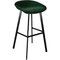 Kick Collection barkruk Finn laag - Velvet Groen