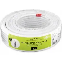 Goobay coaxkabel voor binnen | CCS | 120 dB | CPR | wit | 20 meter