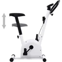 vidaXL Hometrainer met riemaandrijving, wit