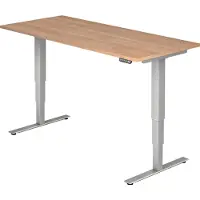 Hjh OFFICE PRO XDSM 19 S - 180 x 80 Walnoot Tafelhoogte I Elektrisch in hoogte verstelbaar
