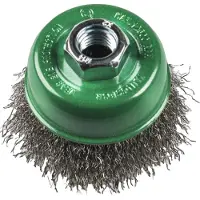 Klingspor 1X KLINGSPOR 358326 Topfbürste, 80 mm, Gewinde M14, EDEL-Stahl