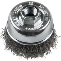 Klingspor BT 600 W borstel voor opnamestuk, 65 mm schroefdraad M 14, 0,3 mm, roestvrij staal