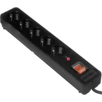 Acar X5 power extension 5 m 5 AC outlet(s) Indoor Black
