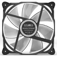 Noiseblocker M12-PS PC-ventilator Zwart, Grijs (b x h x d) 120 x 120 x 25 mm