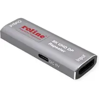 Roline DisplayPort-verlenger, 8K60, 10m