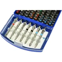 GEKO Boor- en schroefbitset - 56-delig - CrV staal - 25 mm & 75 mm bits