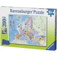 Ravensburger - Puzzel 200 stukken XXL - Kaart van Europa - Gemengd - Vanaf 8 jaar