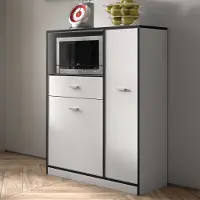 Rousseau Microgolfkast Inga-wit/grijs