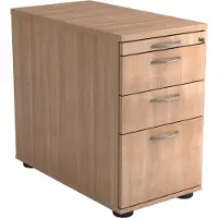 Hjh OFFICE PRO SIGNA SC40 BM - Rolcontainer Hout Walnoot met ophangsysteem Metalen handgreep