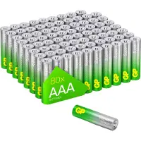 GP Super Alkaline Batterijen AAA 1,5V (Micro, mini penlite, LR03) - 80 stuks AAA Batterijen