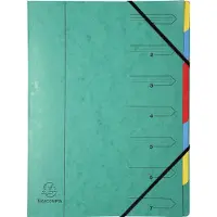 Exacompta Sorteermap 54073E A4 Groen Glanskarton 24 x 32 cm