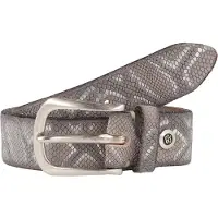 B.belt Riem Leder 90 cm grijs