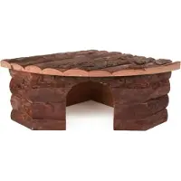 Trixie hoekhuis jesper konijn schorshout 42x30x15 cm
