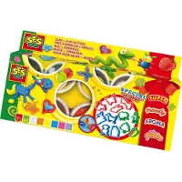 SES Creative - Klei Mania - Mega Set (8x90g) - Vegan en Glutenvrij - Herbruikbaar - Uitwasbaar - Vanaf 2 jaar