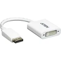 Aten VC965-AT DisplayPort / DVI Adapter [1x DisplayPort stekker - 1x DVI-bus 24+5-polig] Wit 10.00 cm