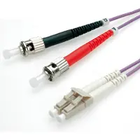 Roline glasvezelkabel 50/125µm OM4, LC/ST, violet, 5 m