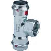 Viega Prestabo 1117.2 staal pers T-stuk schroefbus 15x1/2"x15mm